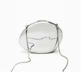 niche Metal shell shape clutch bag Smooth mirror surface silver gold women evening party cute purse handbag  new - V.I.P Digital Presence