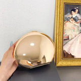 niche Metal shell shape clutch bag Smooth mirror surface silver gold women evening party cute purse handbag  new - V.I.P Digital Presence