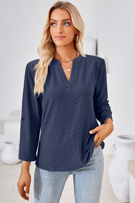 Notched Roll-Tab Sleeve T-Shirt - V.I.P Digital Presence