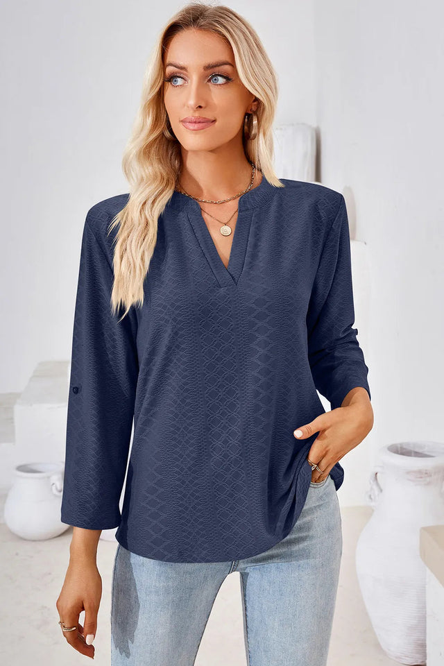 Notched Roll-Tab Sleeve T-Shirt - V.I.P Digital Presence