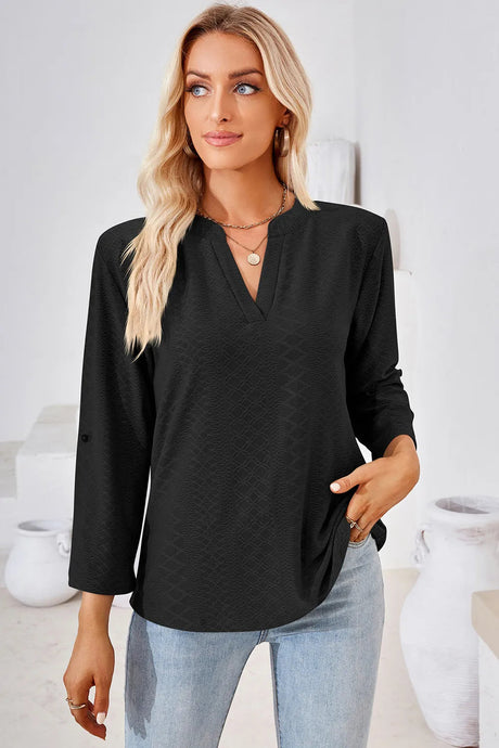 Notched Roll-Tab Sleeve T-Shirt - V.I.P Digital Presence