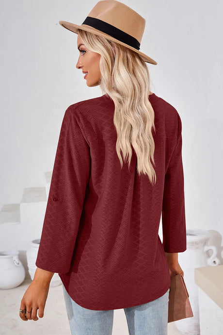 Notched Roll-Tab Sleeve T-Shirt - V.I.P Digital Presence