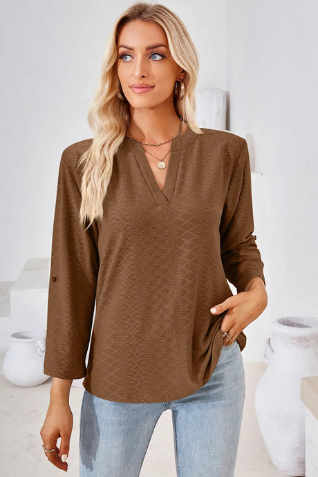 Notched Roll-Tab Sleeve T-Shirt - V.I.P Digital Presence