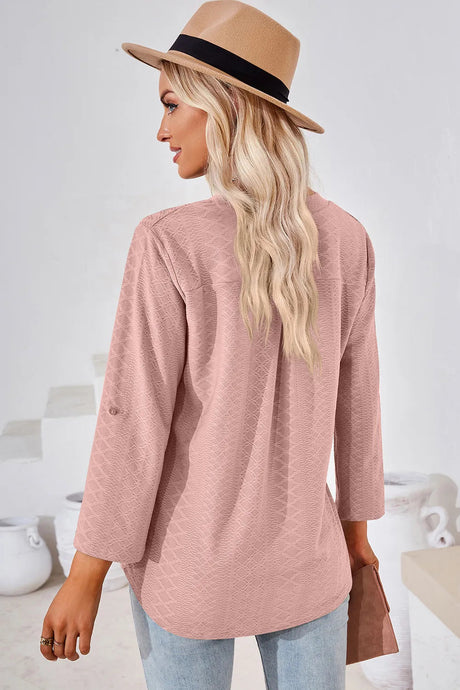 Notched Roll-Tab Sleeve T-Shirt - V.I.P Digital Presence