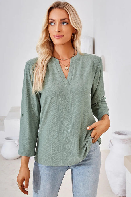 Notched Roll-Tab Sleeve T-Shirt - V.I.P Digital Presence
