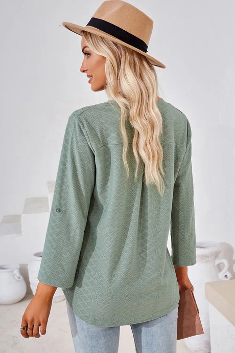 Notched Roll-Tab Sleeve T-Shirt - V.I.P Digital Presence