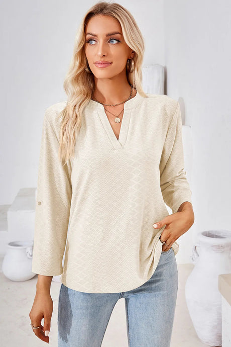 Notched Roll-Tab Sleeve T-Shirt - V.I.P Digital Presence