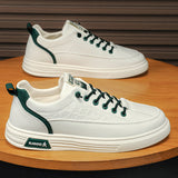 One foot men's shoes summer pilot casual shoes men's sports flat shoes anti slip waterproof white leather shoes spring - V.I.P Digital Presence