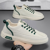 One foot men's shoes summer pilot casual shoes men's sports flat shoes anti slip waterproof white leather shoes spring - V.I.P Digital Presence