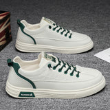 One foot men's shoes summer pilot casual shoes men's sports flat shoes anti slip waterproof white leather shoes spring - V.I.P Digital Presence