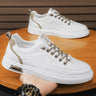 One foot men's shoes summer pilot casual shoes men's sports flat shoes anti slip waterproof white leather shoes spring - V.I.P Digital Presence