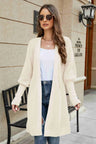 Open Front Lantern Sleeve Cardigan - V.I.P Digital Presence