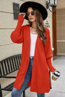Open Front Lantern Sleeve Cardigan - V.I.P Digital Presence