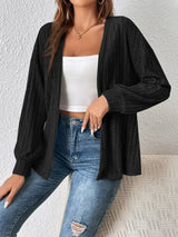 Open Front Long Sleeve Cardigan - V.I.P Digital Presence