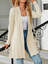 Open Front Long Sleeve Cardigan - V.I.P Digital Presence