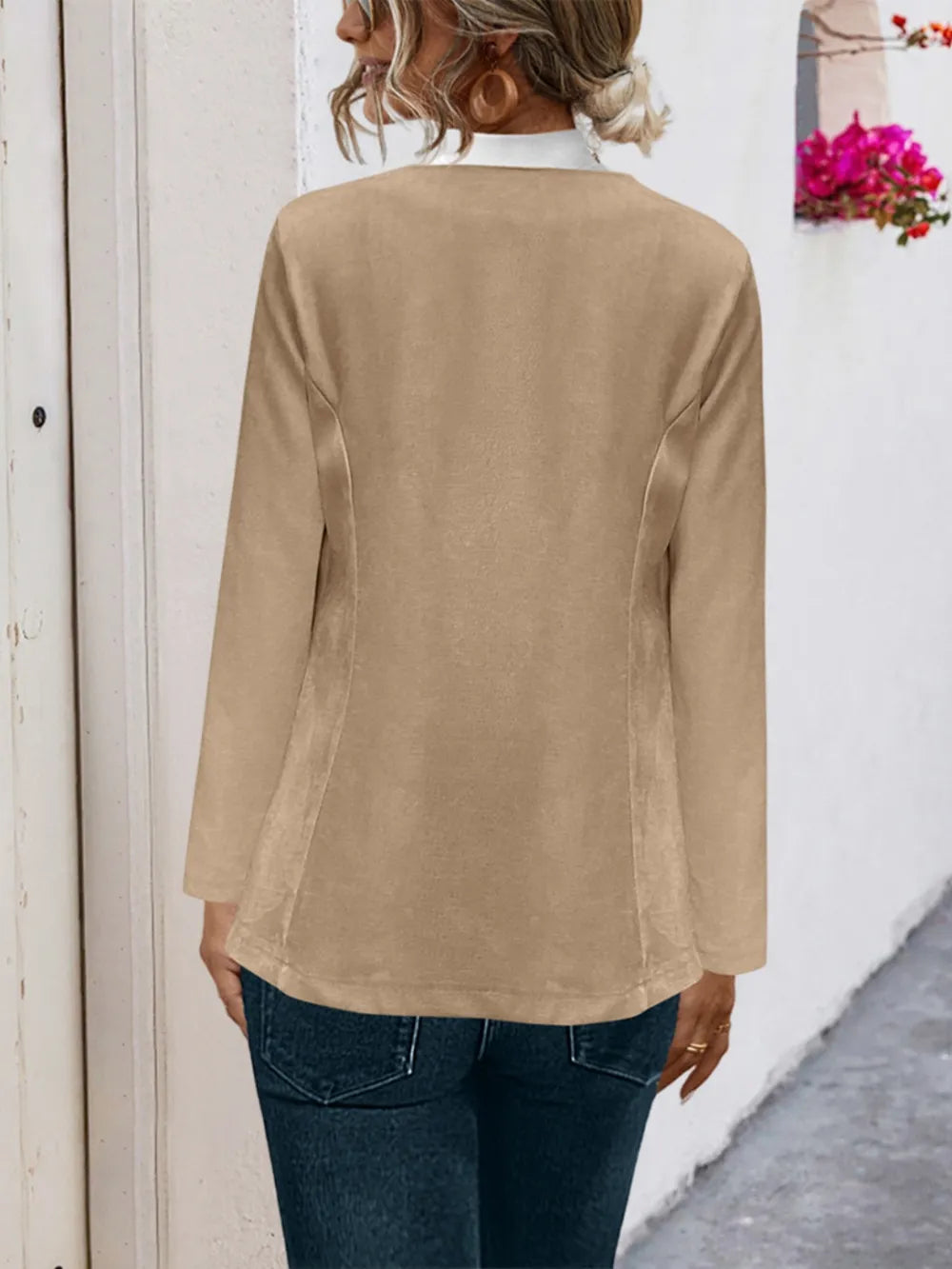 Open Front Long Sleeve Cardigan - V.I.P Digital Presence