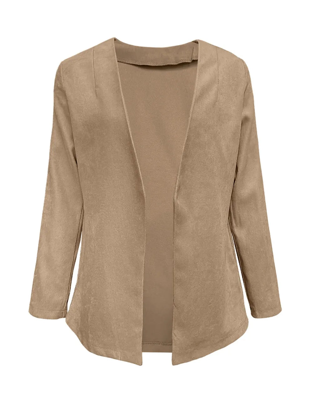 Open Front Long Sleeve Cardigan - V.I.P Digital Presence