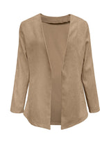 Open Front Long Sleeve Cardigan - V.I.P Digital Presence