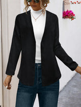 Open Front Long Sleeve Cardigan - V.I.P Digital Presence