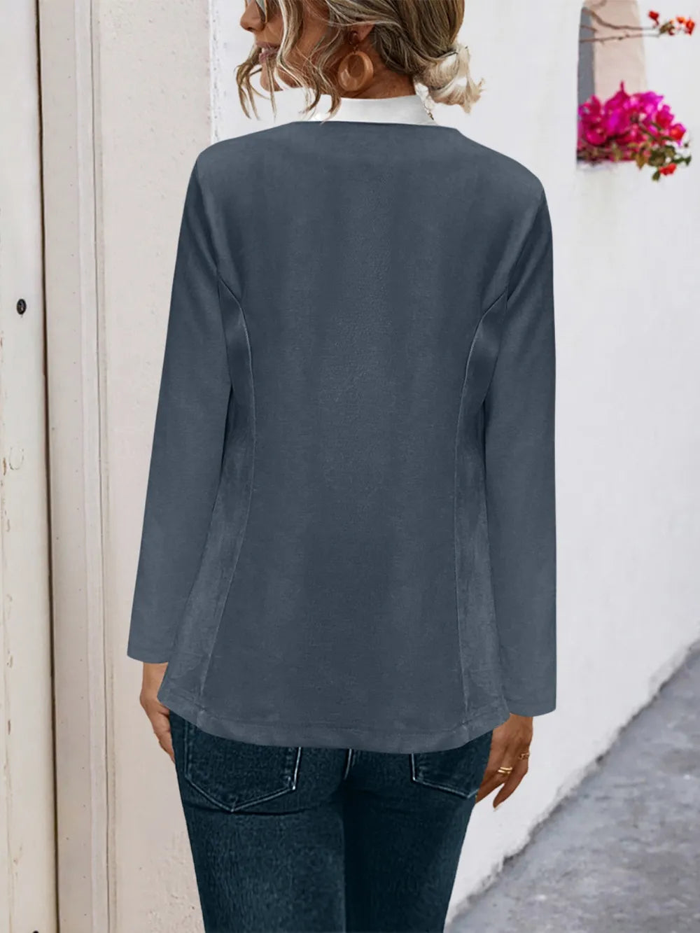 Open Front Long Sleeve Cardigan - V.I.P Digital Presence