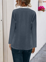Open Front Long Sleeve Cardigan - V.I.P Digital Presence