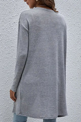Open Front Long Sleeve Cover Up - V.I.P Digital Presence