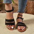 Open Toe Buckle Flat Sandals - V.I.P Digital Presence
