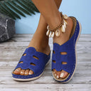 Open-Toe Cutout Sandals - V.I.P Digital Presence