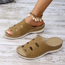 Open-Toe Cutout Sandals - V.I.P Digital Presence
