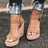 Open Toe High Heel Wedge Sandals - V.I.P Digital Presence