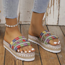 Open Toe Platform Sandals - V.I.P Digital Presence
