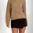 Openwork Round Neck Long Sleeve Sweater - V.I.P Digital Presence