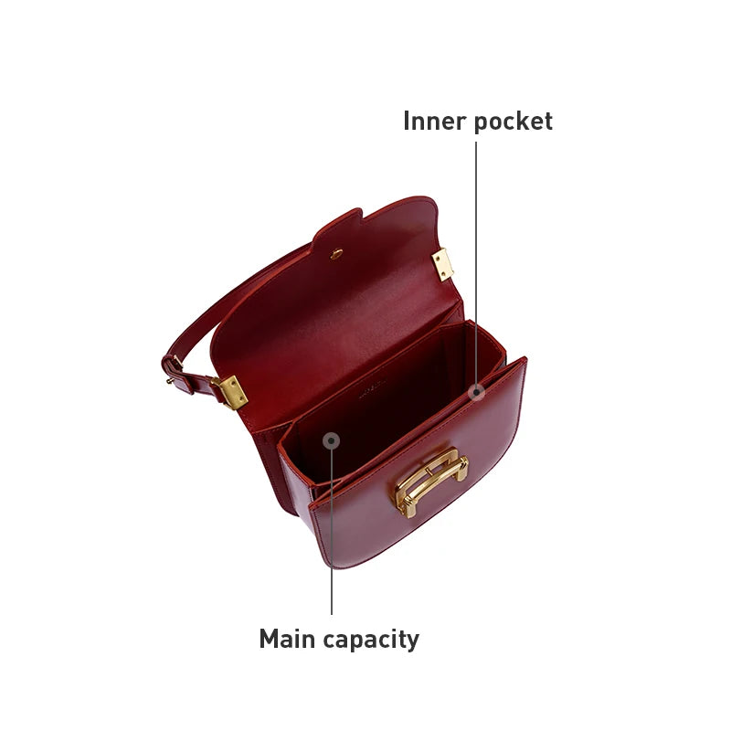 Original Women Bag  New Trendy High-end Wedding Bag Shoulder Bag Commuting Handbag Retro Style Saddle Bag - V.I.P Digital Presence