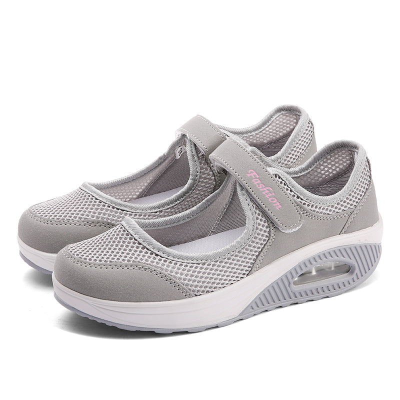 Outdoor large-size mesh shoes rocking shoes women's shoes air cushion mesh shoes sneakers foot covers - V.I.P Digital Presence