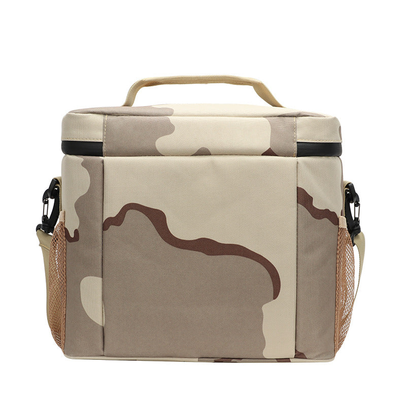 Outdoor Oxford cloth square waterproof camouflage insulation bag wear-resistant portable work convenient lunch box bag - V.I.P Digital Presence