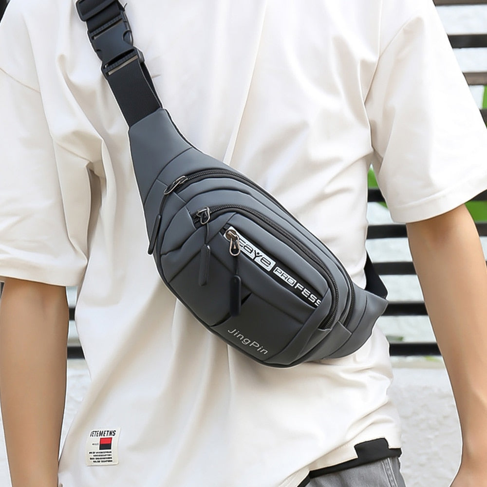 Outdoor Waist Bag Waterproof Waist Bum Bag Running Jogging Belt Pouch Zip Fanny Pack  Mobile Phone Bag Oxford Cloth Chest Bag - V.I.P Digital Presence