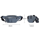 Outdoor Waist Bag Waterproof Waist Bum Bag Running Jogging Belt Pouch Zip Fanny Pack  Mobile Phone Bag Oxford Cloth Chest Bag - V.I.P Digital Presence
