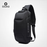 OZUKO Multifunction Crossbody Bag for Men Anti-theft Shoulder Messenger Bags Male Waterproof Short Trip Chest Bag Pack - V.I.P Digital Presence
