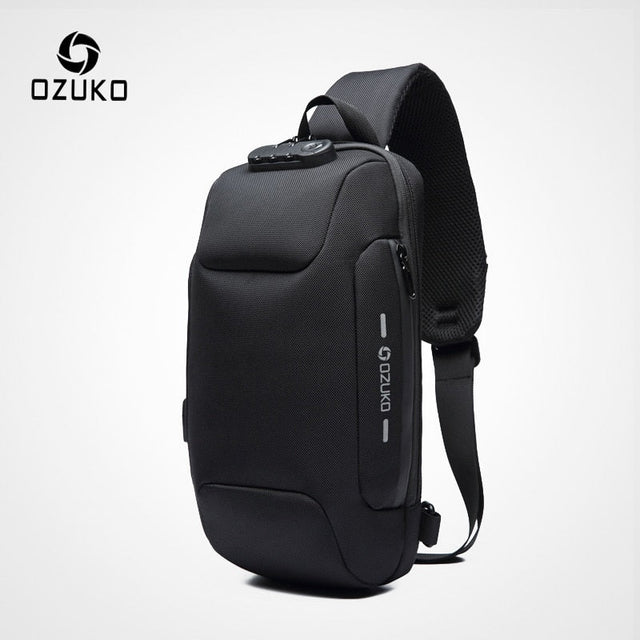 OZUKO Multifunction Crossbody Bag for Men Anti-theft Shoulder Messenger Bags Male Waterproof Short Trip Chest Bag Pack - V.I.P Digital Presence