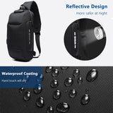 OZUKO Multifunction Crossbody Bag for Men Anti-theft Shoulder Messenger Bags Male Waterproof Short Trip Chest Bag Pack - V.I.P Digital Presence