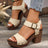 Peep Toe Block Heel Sandals - V.I.P Digital Presence