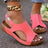 Peep Toe Cutout Wedge Sandals - V.I.P Digital Presence