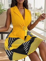 Perfee Collared Neck Sleeveless Mini Dress - V.I.P Digital Presence