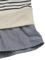 Perfee Faux Layered Striped Long Sleeve Sweatshirt - V.I.P Digital Presence