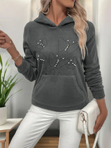 Perfee Pearl Butterfly Long Sleeve Hoodie - V.I.P Digital Presence
