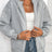 Perfee Rhinestone Zip Up Long Sleeve Hoodie - V.I.P Digital Presence