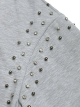 Perfee Rhinestone Zip Up Long Sleeve Hoodie - V.I.P Digital Presence