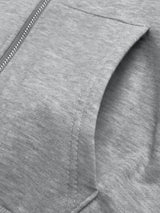 Perfee Rhinestone Zip Up Long Sleeve Hoodie - V.I.P Digital Presence
