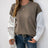 Perfee Round Neck Striped Sleeve Sweatshirt - V.I.P Digital Presence
