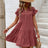 Perfee Tiered Notched Flounce Sleeve Mini Dress - V.I.P Digital Presence